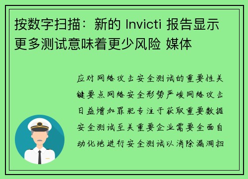 按数字扫描：新的 Invicti 报告显示更多测试意味着更少风险 媒体